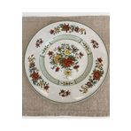 MozzArt Dekoratif Antika Vintage Porselen Trio Sofra Servis Tabağı Takımı Set