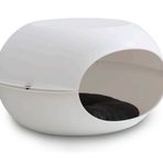 Mp Bergamo 57x38x31 cm Beyaz Luna Plastik Kedi Evi