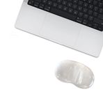 MP04 - Jel Mouse Ve Klavye Bilek Destek Pedi | Yumuşak, Ergonomik, El Bileği Dinlendirme Pedi (Fare Bilek Desteği, Şeffaf)