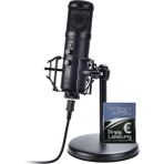 MP2000 USB Mikrofon, Pc ve Mac Için 16-Bit 48KHZ, Sıfır Gecikmeli Monitörlü, Ledli Tripodlu Mikrofon