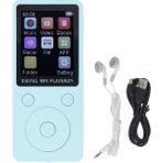 Mp3 Çalar 1.8 Inç Renkli Ekran Hifi Ses Taşınabilir Müzik Çalar Resim Video Kitap Kaydı Desteği 128GB Hafıza Kartı Mavi (Yurt Dışından)