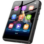 MP3 çalar, Bluetooth 5.4 müzik çalar, dijital müzik, HiFi ses, dahili HD hoparlör, FM radyo, ses kaydedici, kulaklık dahil, 2,4 inç MP3 çalar