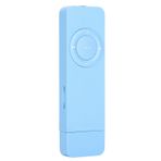 MP3 Çalar, Kulaklıklı Taşınabilir Müzik Çalar, Askılı USB 2.0 Çalar, MP3 ve WMA Desteği, 32GB Hafıza Kartı Desteği, Müzik Dinlemek için Şarj Edilebilir Lityum Pil(Mavi)