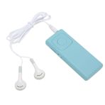 MP3 Çalar, Taşınabilir Mini MP3 Çalar Kayıpsız Ses Dijital Müzik Çalar 64G'ye Kadar Hafıza Kartı Cebi Kulaklıklı Ve Şarj Kablolu MP3 Çalar(Mavi)