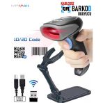 Mpia Bs-2 Taşınabilir 2D/1D Qr Ve Barkod Okuyucu – Usb & Kablosuz – Qr & Barkod Tarayıcı Pos Depo Mağaza
