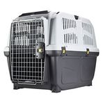 MPS 55x36x35 cm Gri Skudo-5 Iata Tekerleksiz Kedi ve Köpek Taşıma Kafesi
