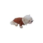 MPZ PETS Kedi ve Köpek Kıyafeti & Elbisesi Ceketi Yeleği Kahverengi Kürklü Ceket XS