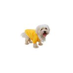 MPZ PETS Kedi ve Köpek Kıyafeti & Elbisesi Ceketi Yeleği Sarı Kürklü Ceket S
