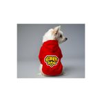MPZ PETS Kedi ve Köpek Kıyafeti & Elbisesi Kırmızı Hoodie Super Dog XL