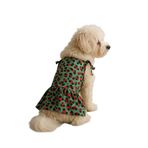 MPZ PETS Kedi ve Köpek Kıyafeti & Elbisesi Leoparlı Fırfırlı Elbise Lacivert S
