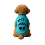 MPZ PETS Kedi ve Köpek Kıyafeti & Elbisesi Mavi Sweatshirt Best Friend XS