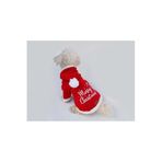 MPZ PETS Kedi ve Köpek Kıyafeti & Elbisesi Merry Christmas Noel Uzun Ponponlu Kostüm Kırmızı L