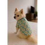 MPZ PETS Kedi ve Köpek Kıyafeti & Elbisesi Papatyalı T Shirt Mint Yeşil XL