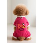 MPZ PETS Kedi ve Köpek Kıyafeti & Elbisesi Pembe 4 Bacak Tulum Mickey Mouse XL