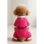 MPZ PETS Kedi ve Köpek Kıyafeti & Elbisesi Pembe 4 Bacak Tulum Security S
