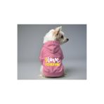 MPZ PETS Kedi ve Köpek Kıyafeti & Elbisesi Pembe Hoodie I Love Human Mavi XL