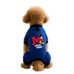 MPZ PETS Kedi ve Köpek Kıyafeti & Elbisesi Saks Mavi 4 Bacak Tulum Mickey Mouse S