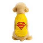 MPZ PETS Kedi ve Köpek Kıyafeti & Elbisesi Sarı Superman Atlet 5XL