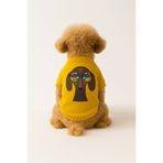 MPZ PETS Kedi ve Köpek Kıyafeti & Elbisesi Sarı Sweatshirt Manzara Gözlüklü XL