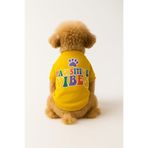 MPZ PETS Kedi ve Köpek Kıyafeti & Elbisesi Sarı Sweatshirt Pawsitive Vibes XL