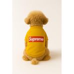 MPZ PETS Kedi ve Köpek Kıyafeti & Elbisesi Sarı Sweatshirt Supreme L