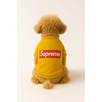 MPZ PETS Kedi ve Köpek Kıyafeti & Elbisesi Sarı Sweatshirt Supreme M