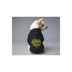MPZ PETS Kedi ve Köpek Kıyafeti & Elbisesi Siyah Hoodie Super Dog S