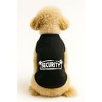 MPZ PETS Kedi ve Köpek Kıyafeti & Elbisesi Siyah Security Atlet 6XL
