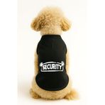 MPZ PETS Kedi ve Köpek Kıyafeti & Elbisesi Siyah Security Atlet L