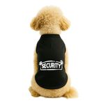 MPZ PETS Kedi ve Köpek Kıyafeti & Elbisesi Siyah Security Atlet S
