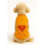 MPZ PETS Kedi ve Köpek Kıyafeti & Elbisesi Turuncu Superman Atlet 3XL