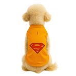 MPZ PETS Kedi ve Köpek Kıyafeti & Elbisesi Turuncu Superman Atlet XL