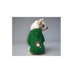 MPZ PETS Kedi ve Köpek Kıyafeti & Elbisesi Yeşil Hoodie Ters Noel L