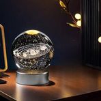 MR 3D Kristal Cam Küre Renk Değiştiren LED Işıklı Gece Lambası Dekoratif Hediyelik Özel Tasarım harika Bir Hediye (Güneş Sistemi)