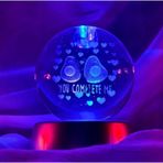 MR 3D Kristal Cam Küre Renk Değiştiren LED Işıklı Gece Lambası Dekoratif Hediyelik Özel Tasarım harika Bir Hediye (Yeni model B)