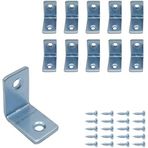 Mr.bracket 10 Ad. L Demir Gönye Köşebent 16X25x25mm - Mobilya Dolap Eşya Duvara Sabitleme Aparatı - Raf Masa Çekmece Kitaplık Köşe Sabitleme Birleştirme Bağlantı Demiri