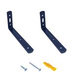 MR.BRACKET 2 adet Siyah Çelik Deprem Dolap Sabitleme Aparatı 16x60x165mm - Mobilya Eşya Portmanto Gardırop Kitaplık Duvar Sabitleyici L Demir Gönye Köşebent
