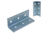 MR.BRACKET 5 adet L Demir Gönye Köşebent 2x20x20x60mm - Mobilya, Dolap, Raf, Masa, Gardırop, Sandalye, Kitaplık, Ahşap Kenar Köşe Bağlantı Birleştirme Sabitleme Demiri - L Metal Montaj Tamir Aparatı