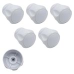 MR.BRACKET 5-Adet Vidalı 7 mm Radyatör Vanası Başlığı Büyük Boy - Geniş Tip Petek Vana Kapağı - Petek Musluk Kafası (7 mm)