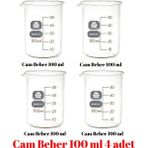 Mr. Crowley Cam Beher 100 ml 4 adet Kısa Form Isıya Dayanıklı - 100ml 4 adet