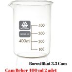 Mr. Crowley Cam Beher 400 ml 2 adet Kısa Form Isıya Dayanıklı