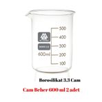 Mr. Crowley Cam Beher 600 ml 2 adet Kısa Form Isıya Dayanıklı