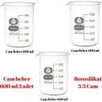 Mr. Crowley Cam Beher 600 ml 3 adet Kısa Form Isıya Dayanıklı