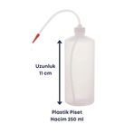 Mr. Crowley Piset 250 ml Yıkama Şişesi Laboratuvar Kullanıma Uygun