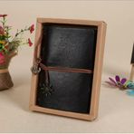 MR Denizci Pusula Baskılı Deri Defter 15x10 Cm Ebat Cep Boy Not Defteri Hediye Özel Tasarım SİYAH