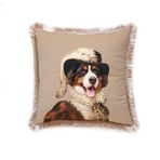 Mr. Dog 3 (Bay Köpek) Yastık/Kırlent (Dolgu Boncuk Elyaf, Ulusl. Yıkama Ve Solmama Sertifikası)