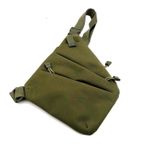 Mr.Fashion Erkek Çok Fonksiyonlu Taktik Bel Paketi: Birden Çok Fermuarlı Cepli Tek Omuz Crossbody Çanta Tüm Telefonlara Uyar (Yeşil, Sağ Omuz)