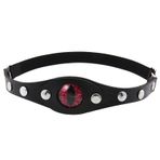 Mr.Fashion Goth Punk Demon Eyes Uyluk Jartiyer - Kadın çorap klipsli ayarlanabilir bacak jartiyer klipsi Cadılar Bayramı Cosplay (Jartiyer kemeri) siyah + kırmızı göz)