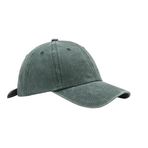 Mr.Fashion Klasik Unisex softtop Yıkanmış Vintage Şapka Kavisli Ağız Eşleşen Öğrenci Günlük Açık Hava Beyzbol Şapkası, Yeşil, Tek Beden