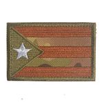Mr.Fashion Kuzey Amerika Bayrağı Nakış Yaması - 8 x 5 cm Ceketler, Yelekler ve Sırt Çantaları için Taktik Karabina Toka Rozeti (Porto Riko CP)